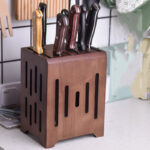 Household Kitchen Knife Holder Kitchen Wall-mounted Ventilated Knife Holder - Image 3