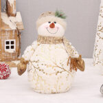 Long Velvet Christmas Snowman Decorative Supplies - Image 4