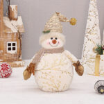 Long Velvet Christmas Snowman Decorative Supplies - Image 2